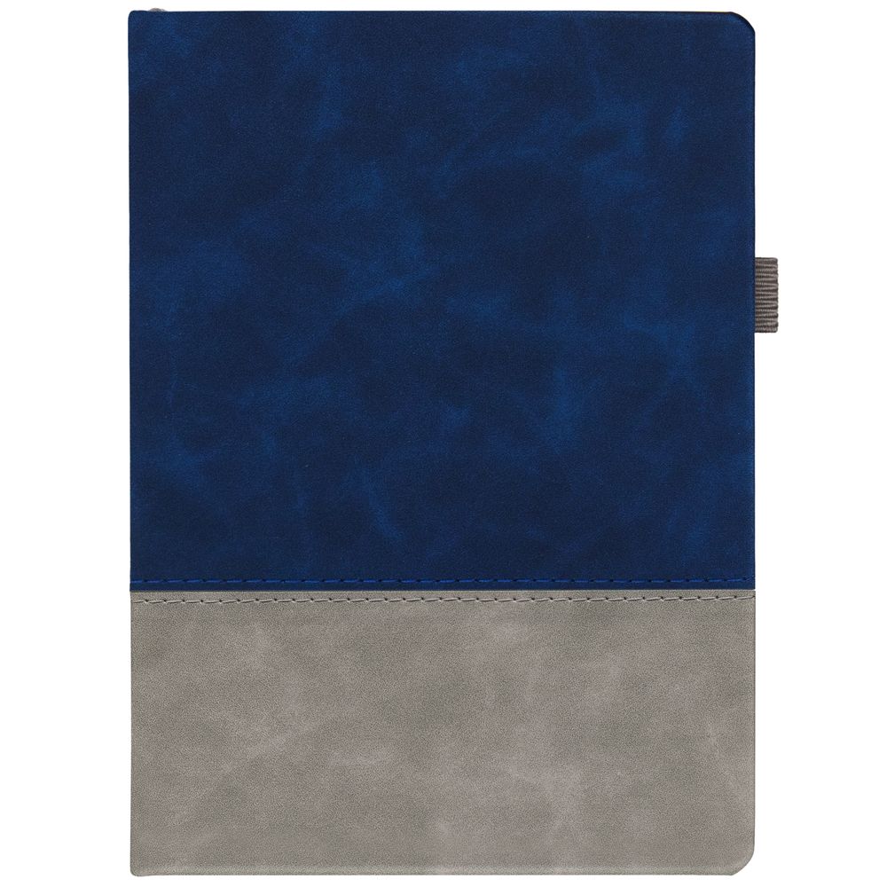 Ежедневник Horizon, недатированный, серый с синим-0