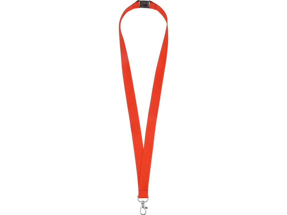 Ланьярд с карабином и замком безопасного разрыва, красный-0