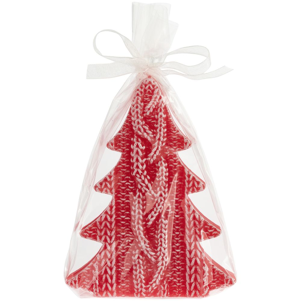 Свеча Kniteam, елка, красная-2