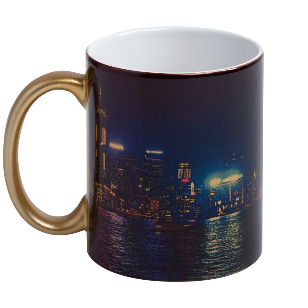 Кружка Ore для сублимационной печати, золотистая-1