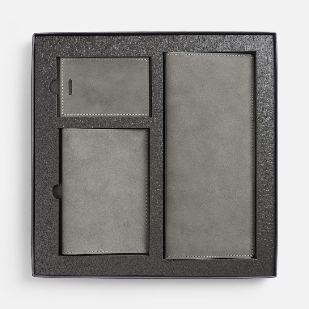 Набор Nubuk Trio, серый-1