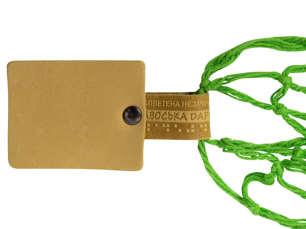 Авоська Dream L наплечная 25 литров с кожаными ручками, яблоко (9)-4