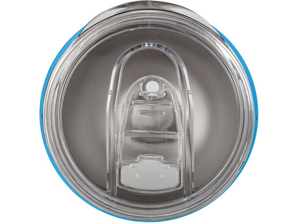 Вакуумная термокружка Sense, непротекаемая крышка, голубой-3