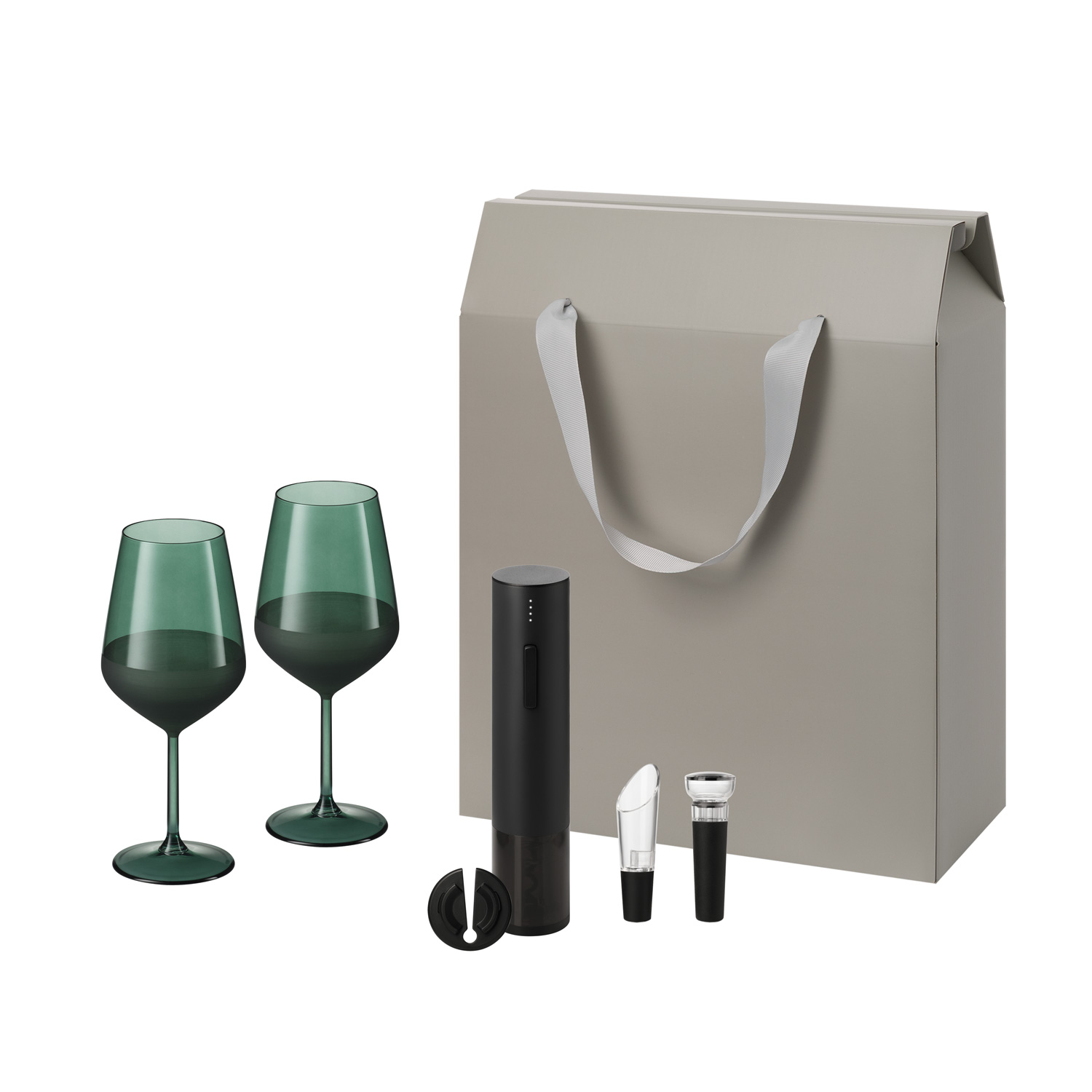 Подарочный набор Emerald, Sacramento (2 бокала + набор для вина)-0