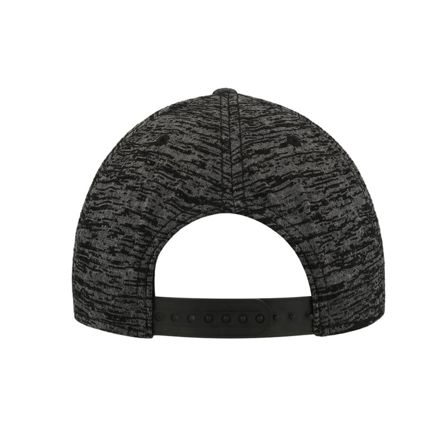 Бейсболка BOOST, 6 клиньев, пластиковая застежка, черный-4