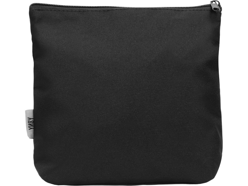 Органайзер для электроники и проводов Amalia из полиэстера 300D с подкладкой, черный-3