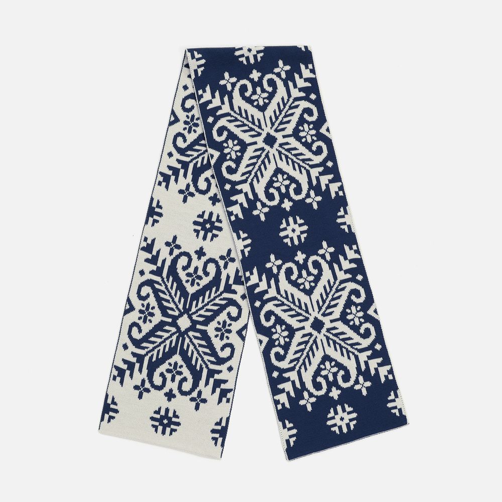 Шарф Wintertude L, синий с белым-1