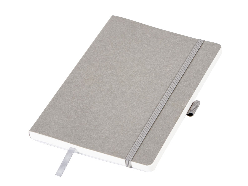Блокнот из моющегося крафта и каменной бумаги А5 Fleekstone, гибкая обложка, серый-0