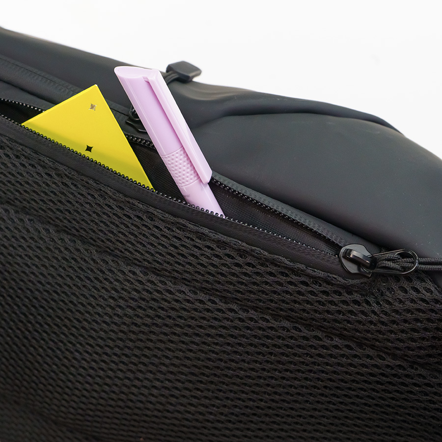 Сумка на плечо  водостойкая "Sling", чёрный, 33 х 18 х11 см, 100%  полиуретан, черный-8