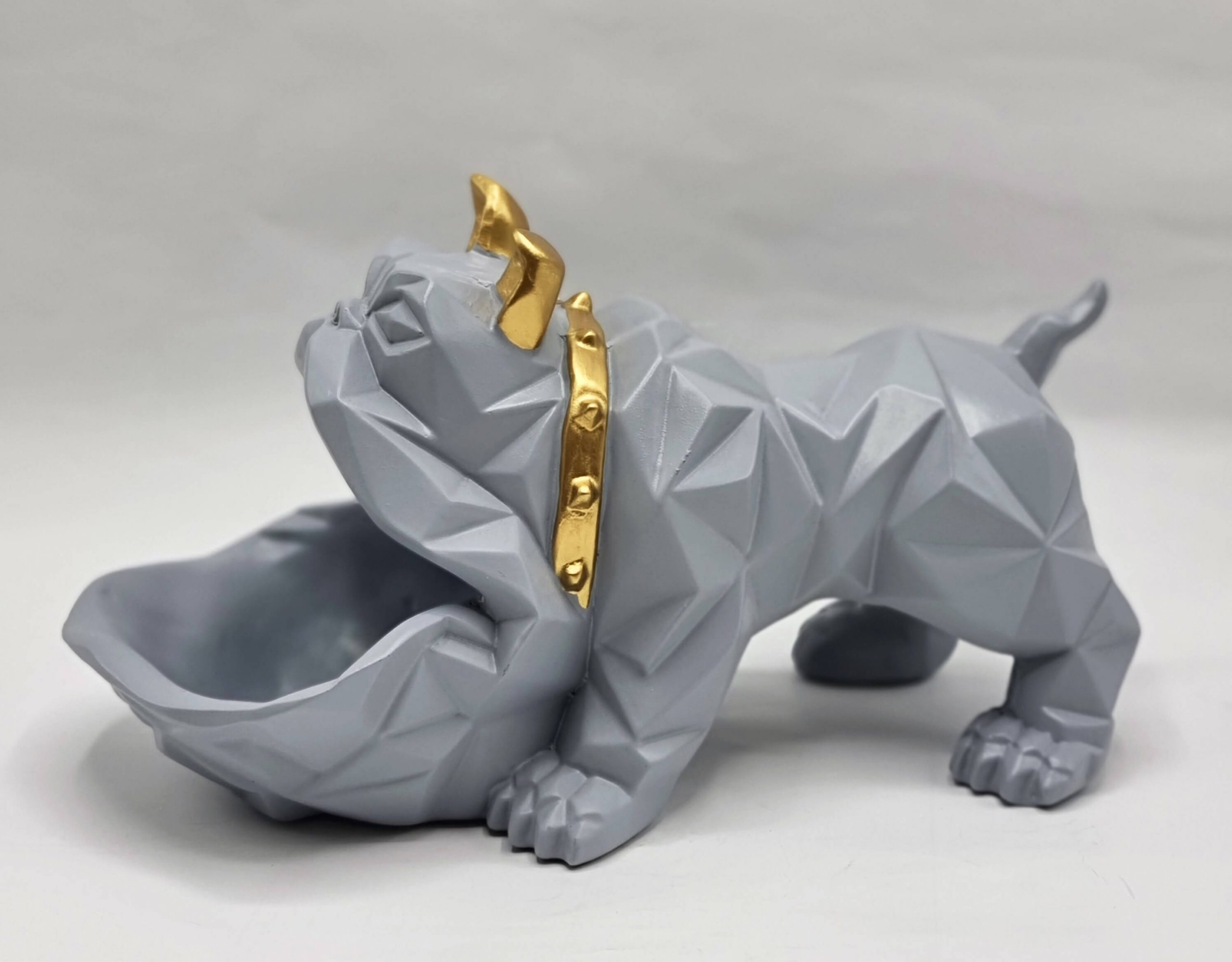 Статуэтка хранитель Бульдог, Серый-3