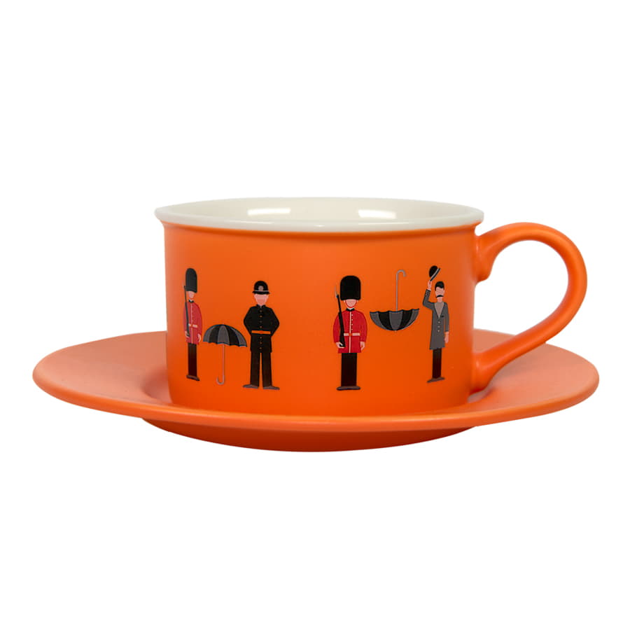 Чайная пара ICE CREAM, голубой, белый-6