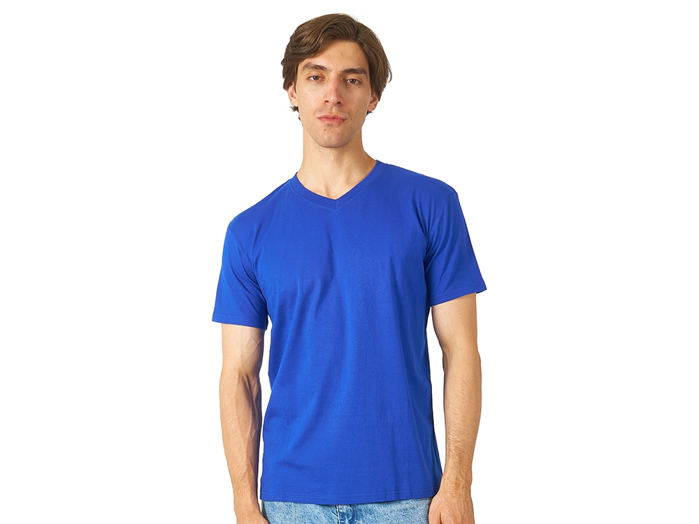 Футболка Heavy Super Club мужская с V-образным вырезом, кл. синий-0