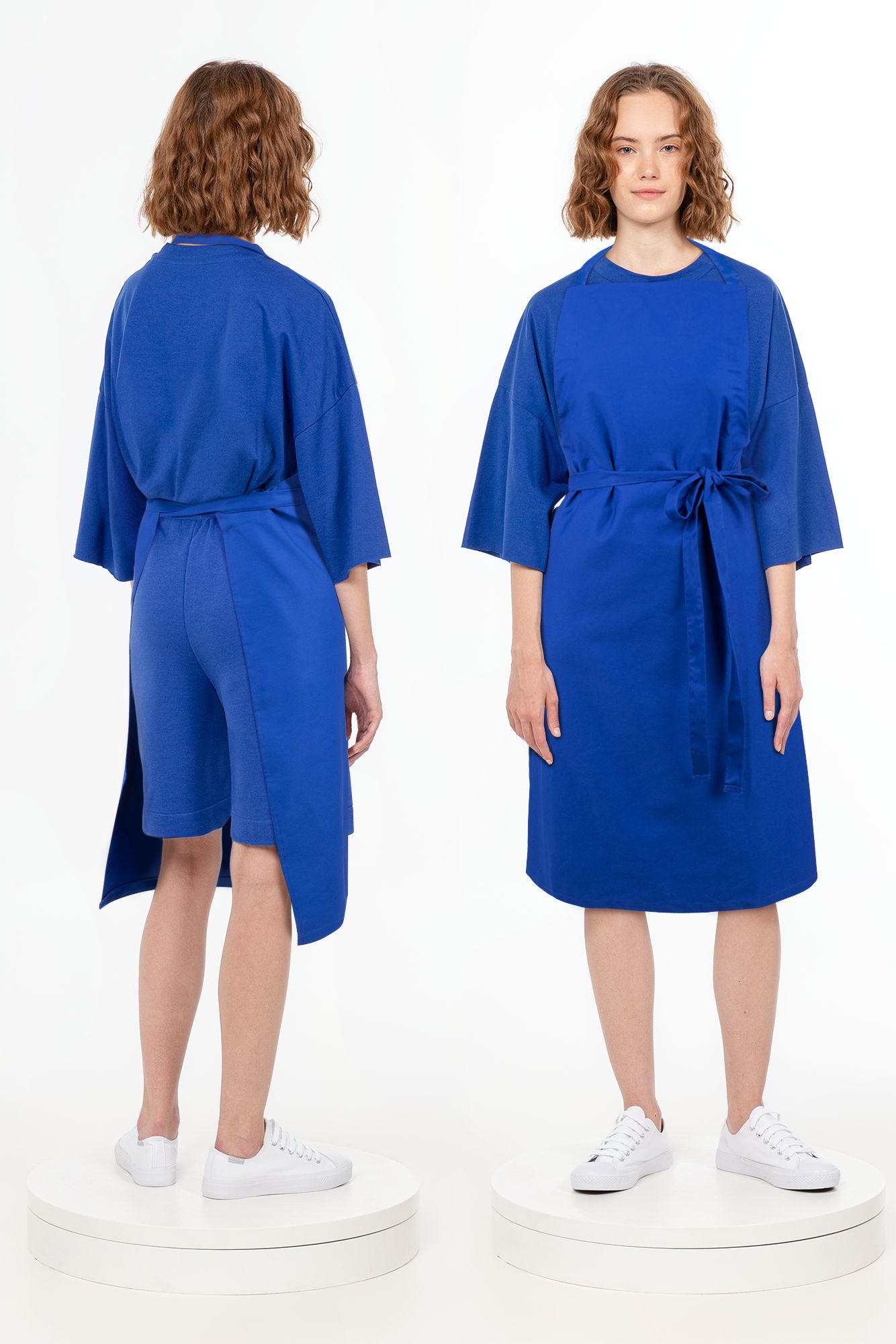 Фартук E1, синий-3