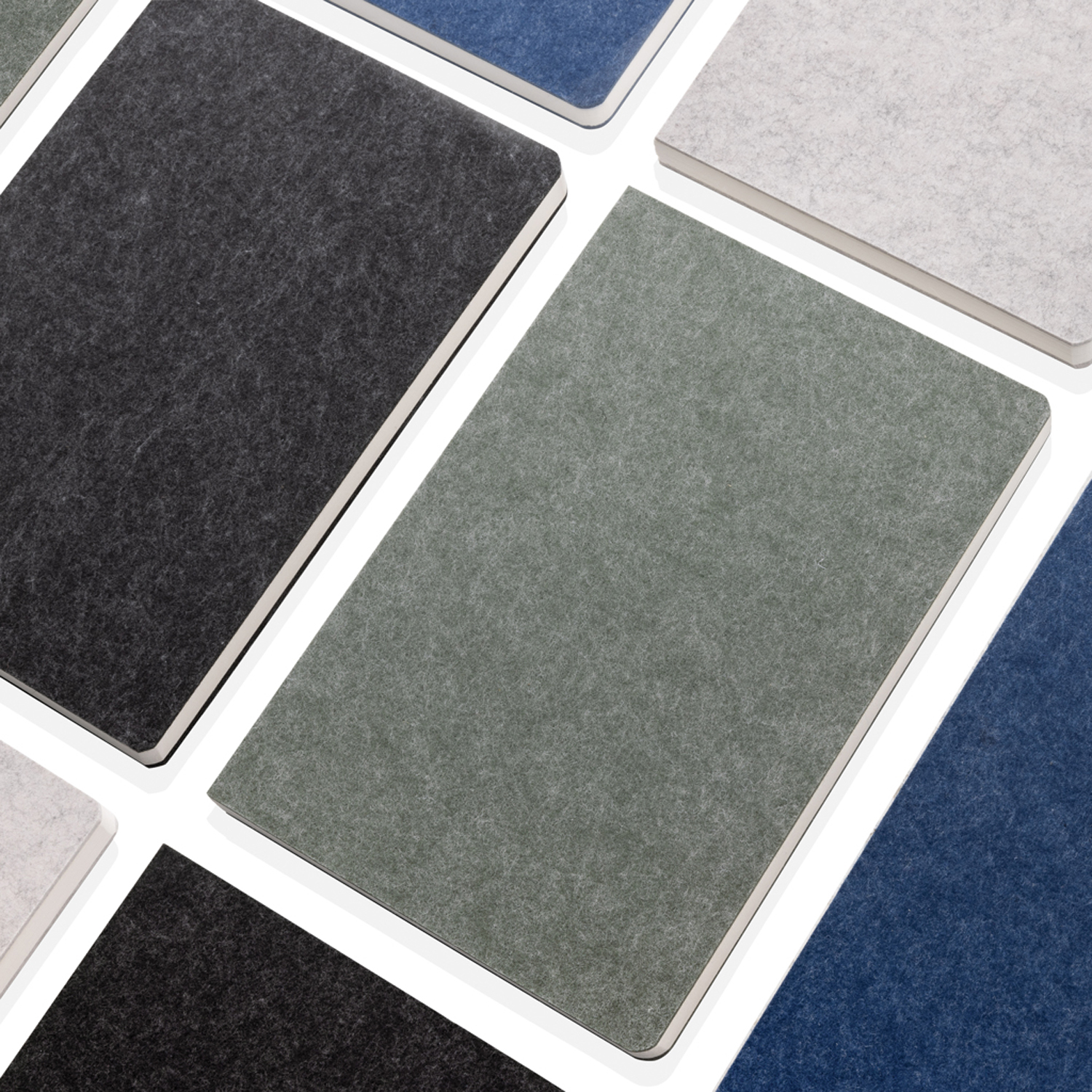 Блокнот Phrase из переработанных фетра и бумаги GRS, А5, 80 г/м²-5