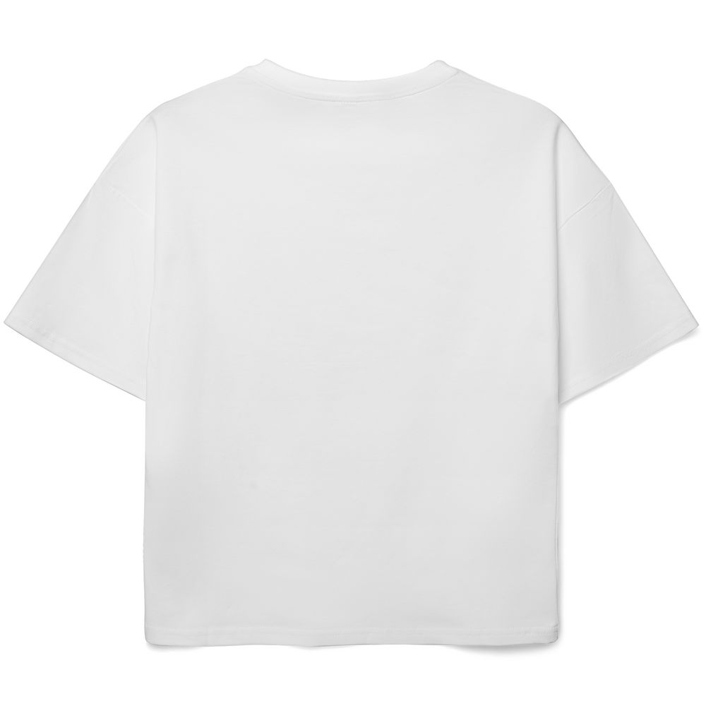 Футболка детская оверсайз Teezer, белая-2