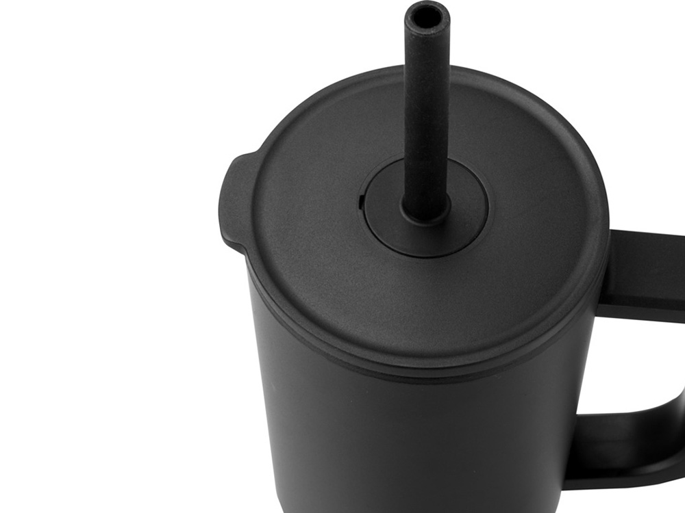 Brady термостакан с силиконовой трубочкой, 900 мл, сертифицированный согласно RCS- Черный-3