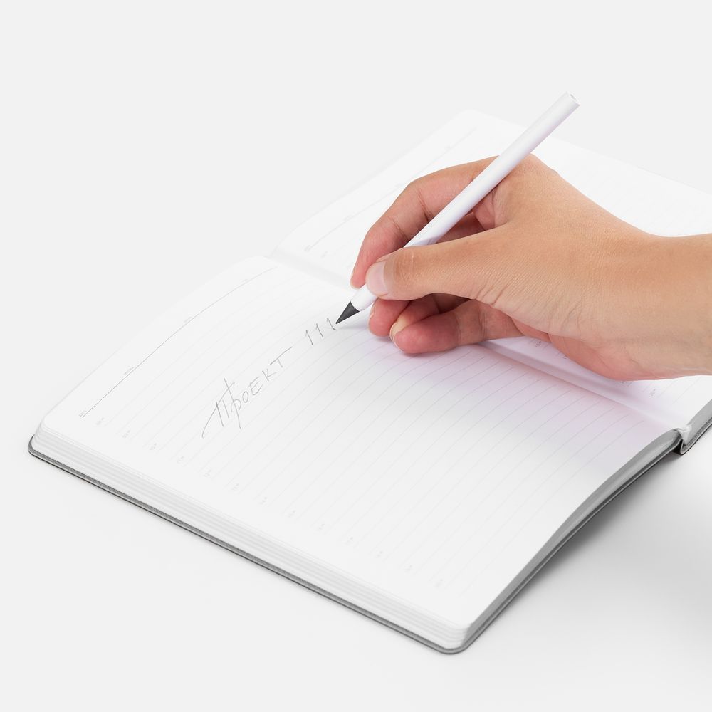 Вечный карандаш Carton Inkless, белый-2