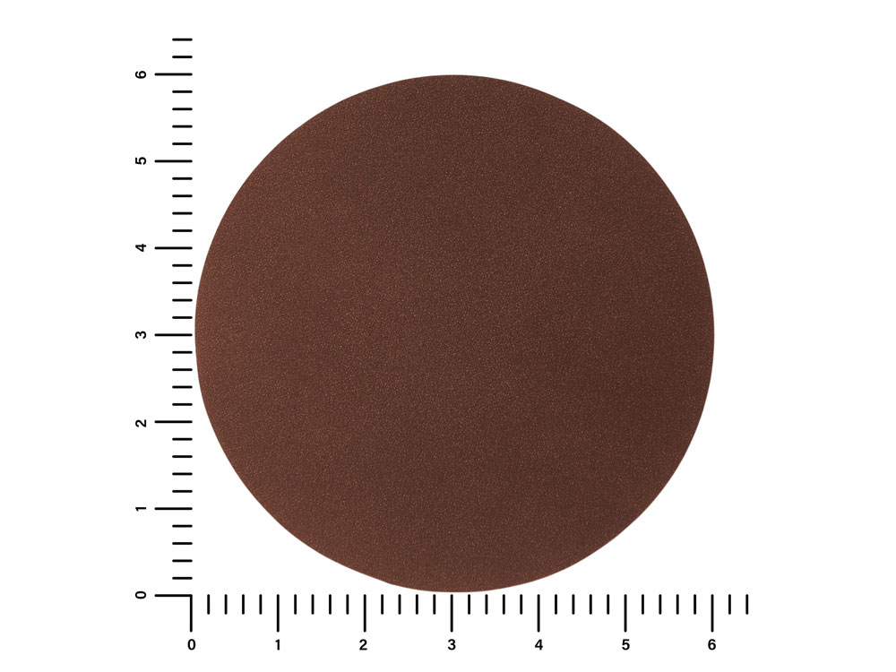 ПАТЧ КРУГ nubuk (коричневый ) 6,0 х 6,0 см-1