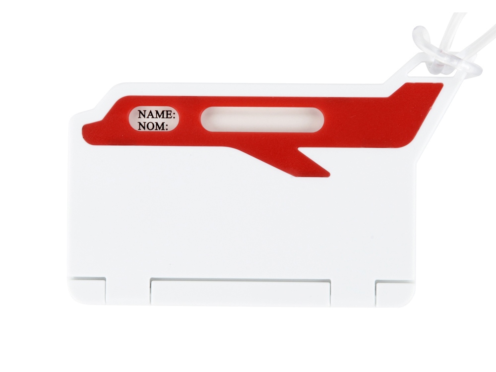 Бирка для багажа Hop, белый/красный-1