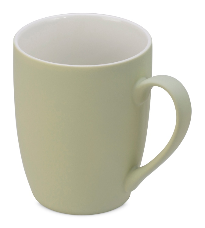 Кружка с покрытием soft-touch Tulip Gum, оливковый-0