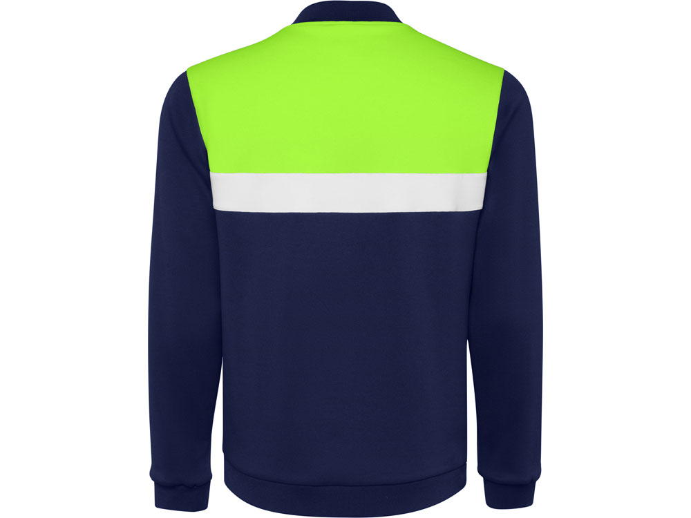 Спортивная куртка Leros унисекс, лаймовый/синий нэйви-1