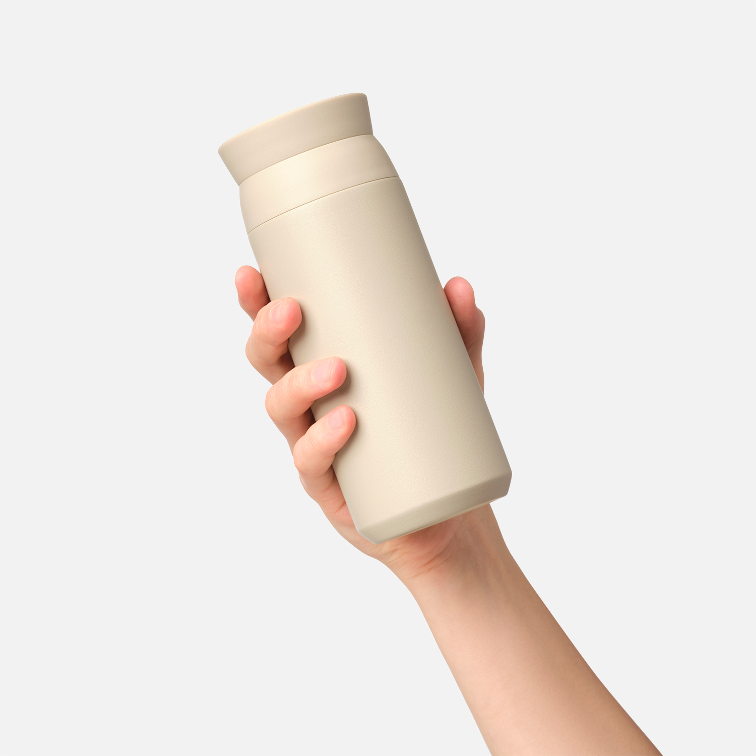 Термобутылка вакуумная герметичная Grace, бежевая-9