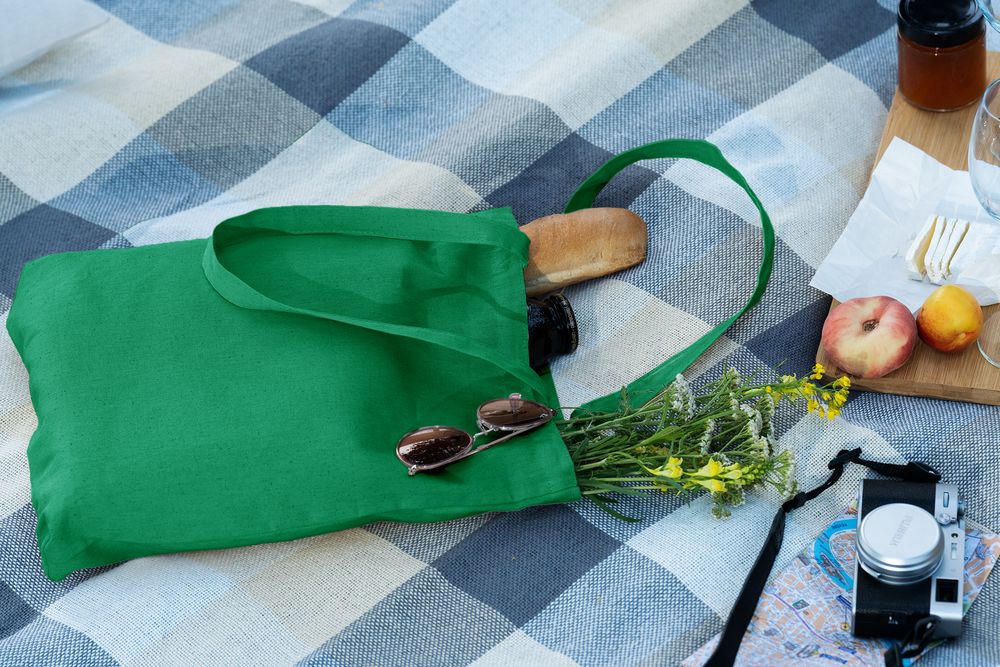 Холщовая сумка Strong 210, зеленая-4