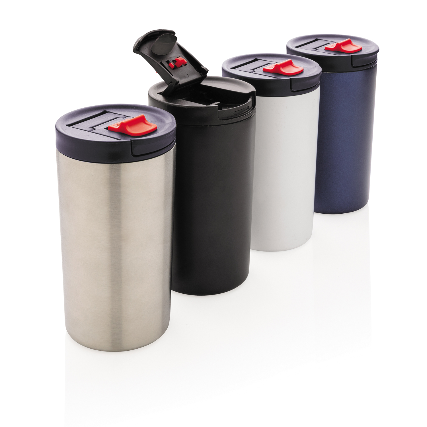 Герметичная вакуумная термокружка с двойными стенками и замком, 300 мл-2