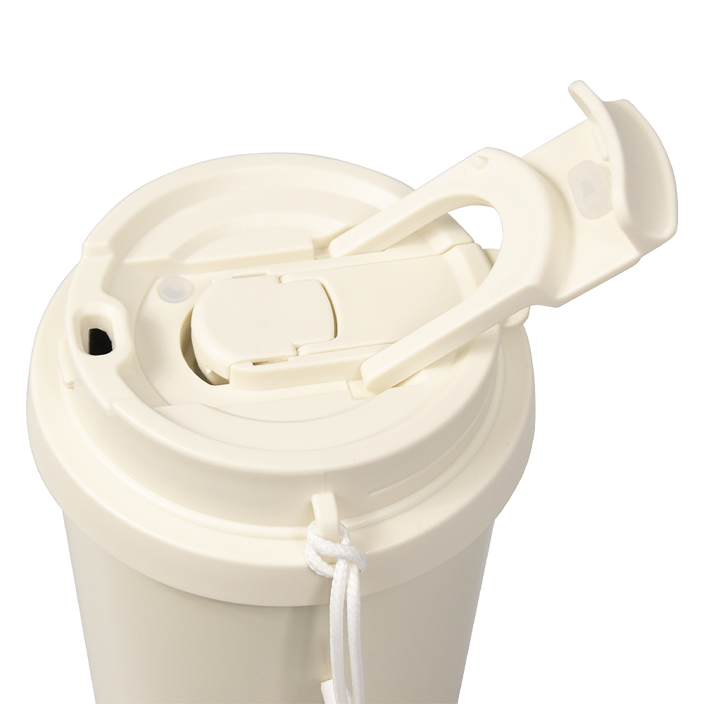 Термокружка Cosmostar, Бежевый/ серебро-9