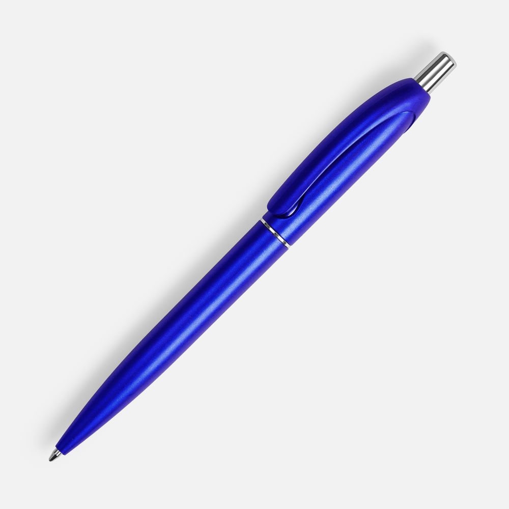 Ручка шариковая Bright Spark, синий металлик-1