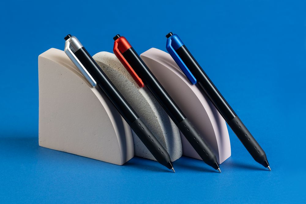 Ручка шариковая Fluent, синий металлик-2