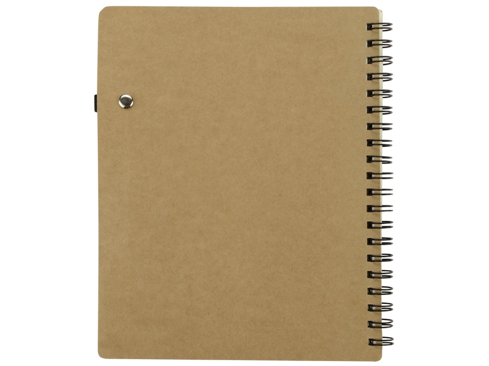 Блокнот Дейзи с ручкой, крафт/черный-5