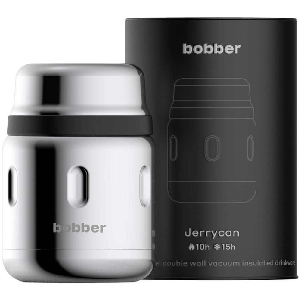 Термос для еды Jerrycan 470, вакуумный, стальной зеркальный-2