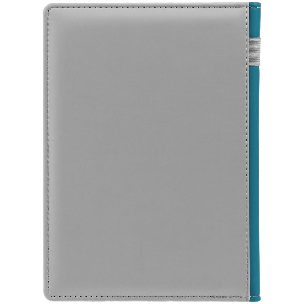 Ежедневник Spain Shall на заказ, недатированный, серый с бирюзовым-2