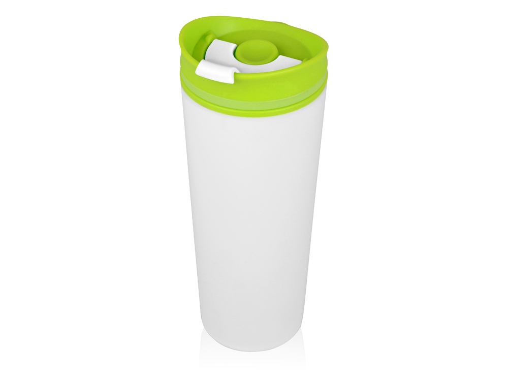 Термокружка Brite 500мл, белый/зеленое яблоко-0