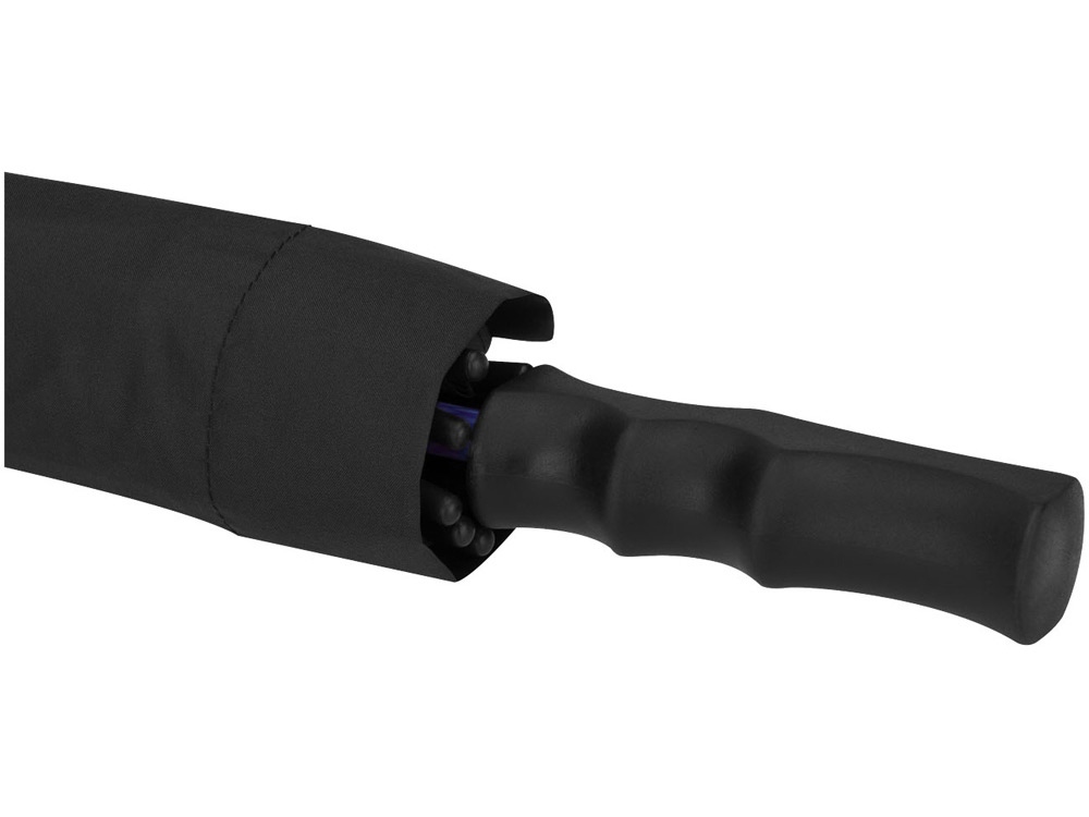 Зонт трость Spark полуавтомат 23, черный/синий-4