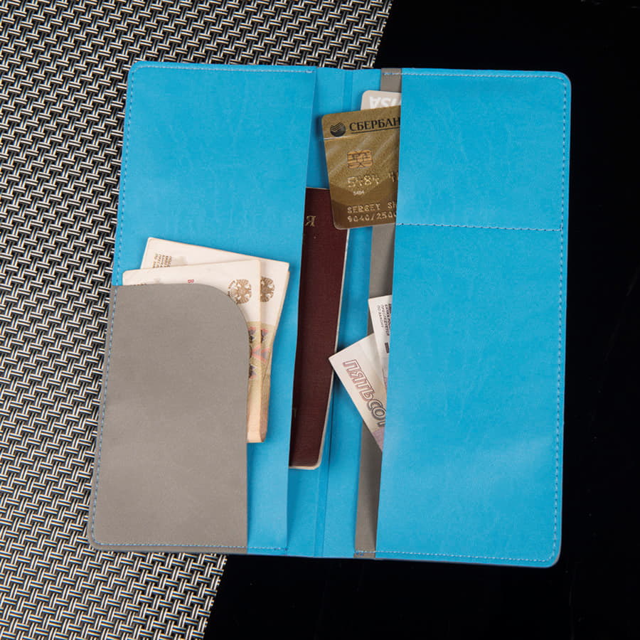 Органайзер для путешествий  MOVEMENT, коллекция  ITEMS, голубой-5