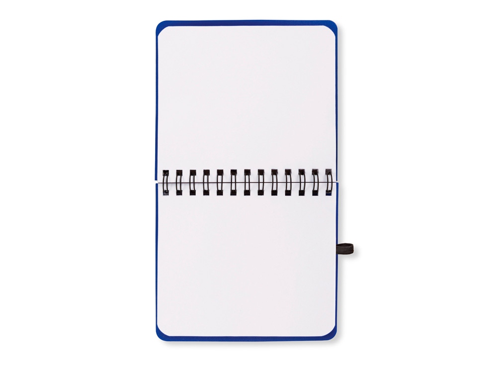 Блокнот А6 Журналист с ручкой, синий-3