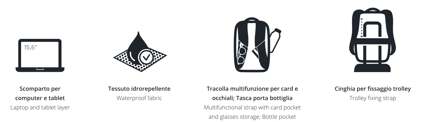 Рюкзак-трансформер Pininfarina Flexxi 47х34х10 см, черный-6