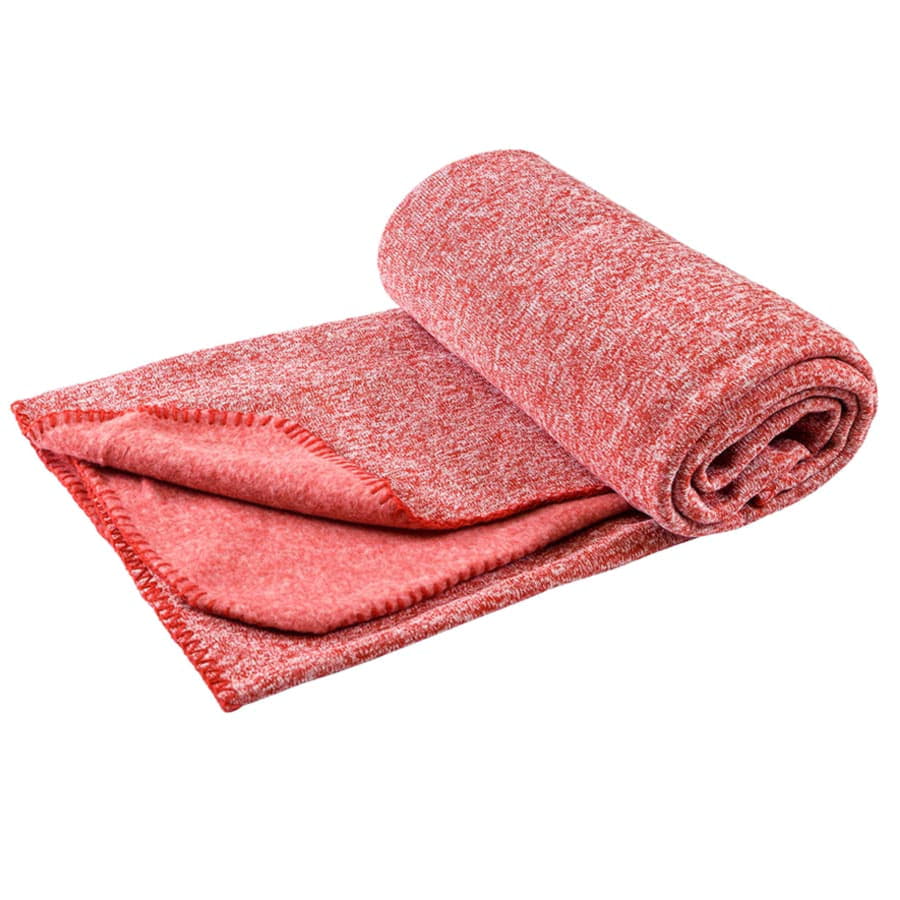 Плед YELIX, 120*160 см, флис 280 гр/м2, красный, белый-4