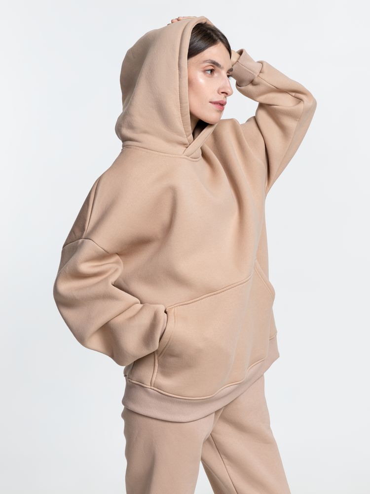Худи Kulonga Oversize, бежевое-5