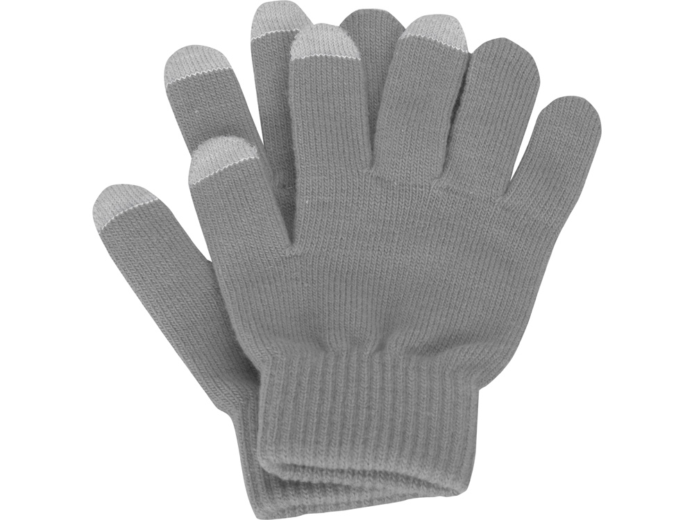 Перчатки для сенсорного экрана, серый, размер S/M-0