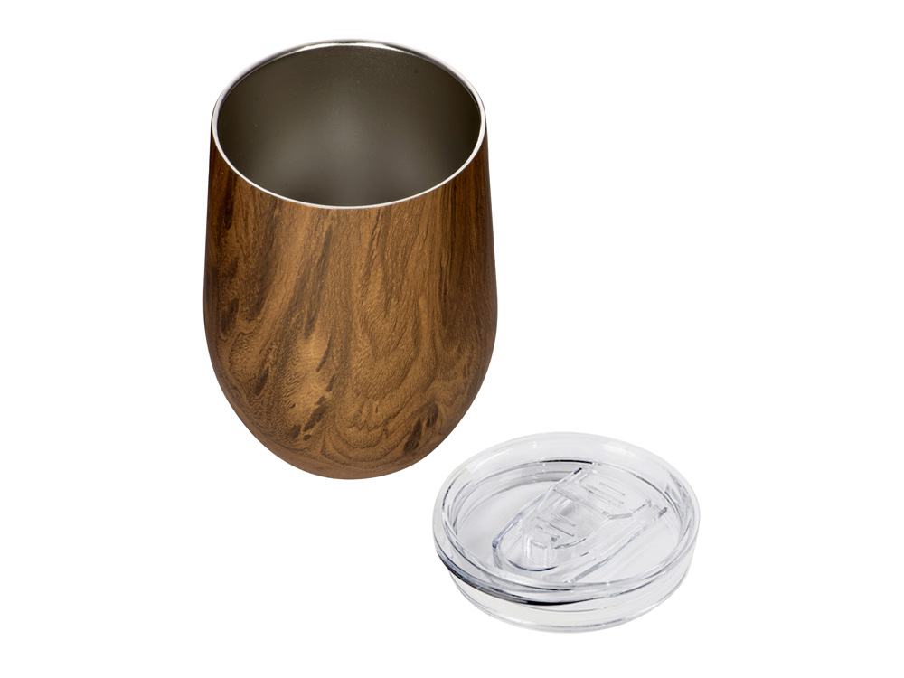 Вакуумная термокружка Britewood S1, непротекаемая крышка, крафтовый тубус-1