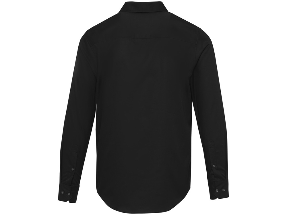 Citrine мужская рубашка из твила - сплошной черный-2