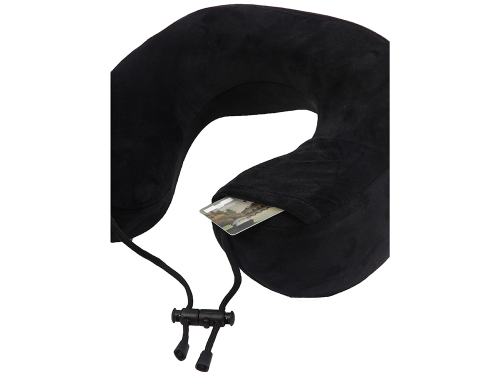 Подушка для путешествий с эффектом памяти Мемо Bluewinder Black-5