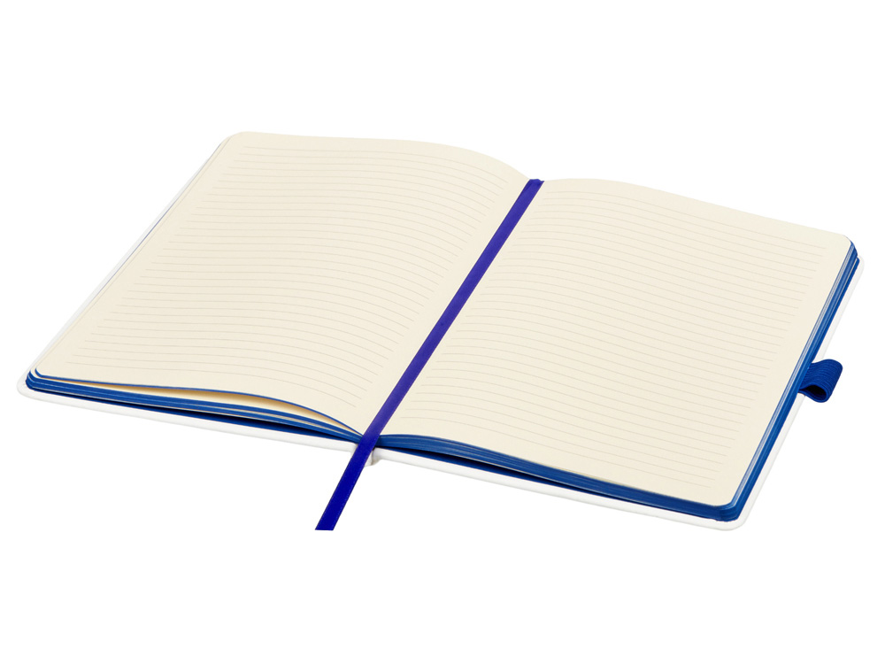 Блокнот ColorNote White, твердая обложка A5, 80 листов, белый с синим-2