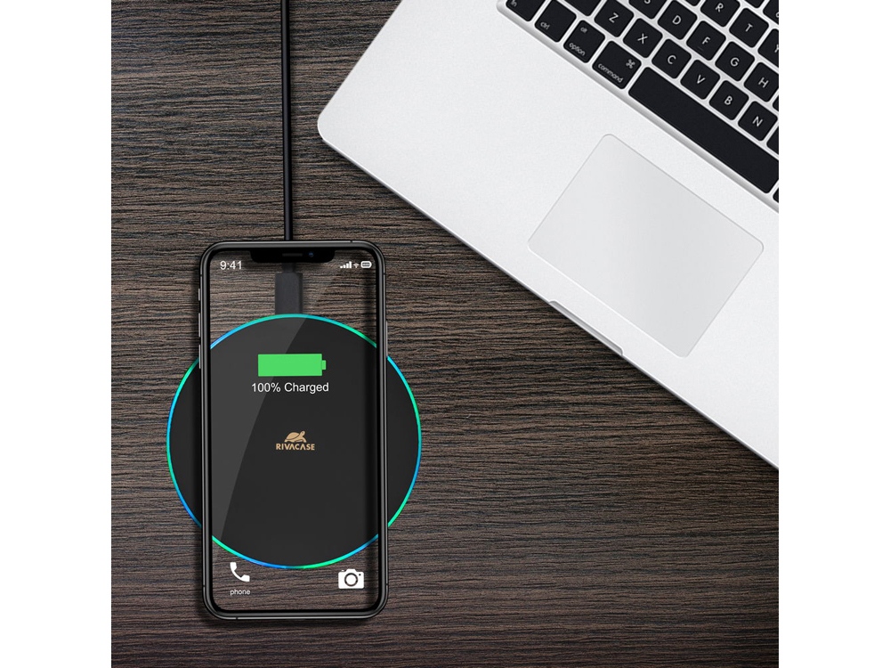 RIVACASE VA4908 беспроводное ЗУ черное 10W, 12/96-11