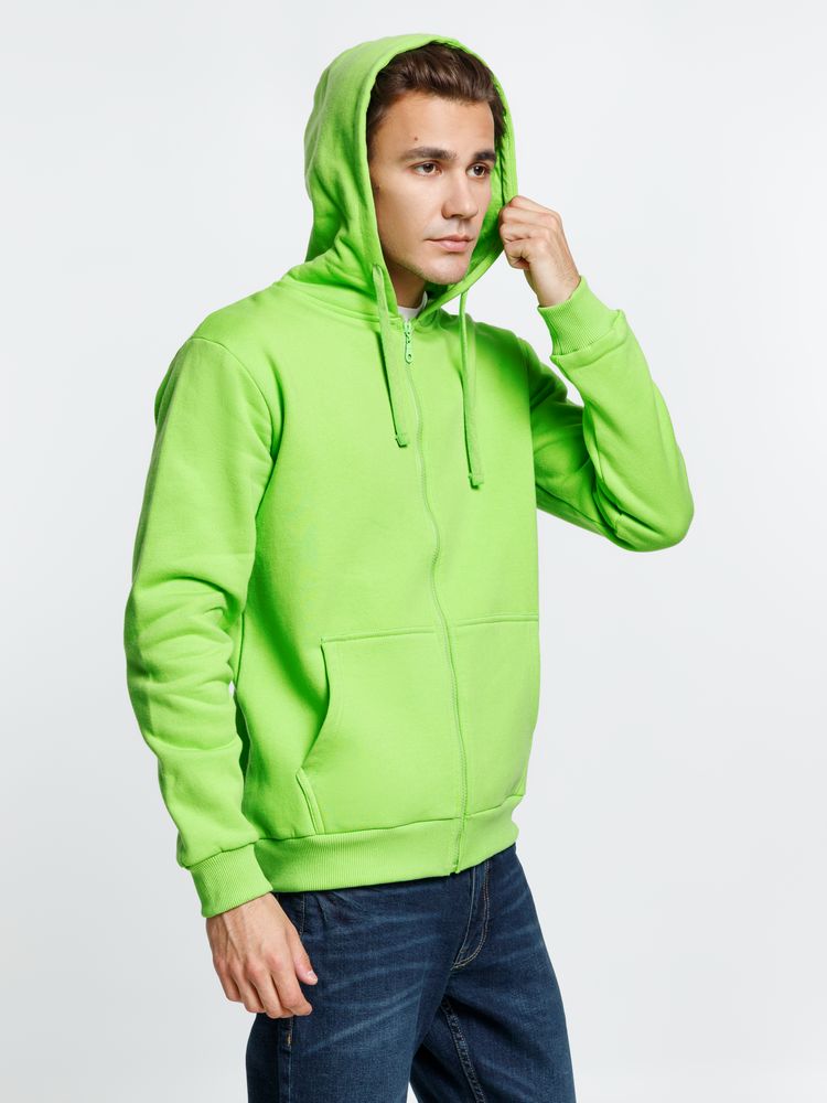 Толстовка на молнии с капюшоном Siverga Heavy 2.0, зеленое яблоко-8