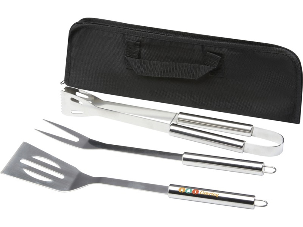 Barcabo Набор для барбекю из 3 предметов, серебристый-5