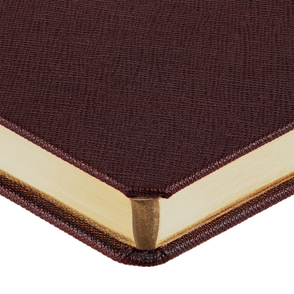 Ежедневник Saffian, недатированный, коричневый-3